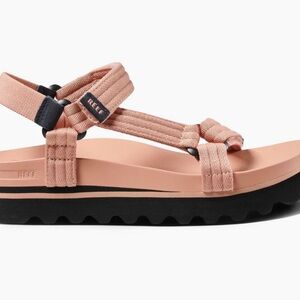 Reef Pink and Black Sport Sandals